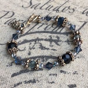 Blue Beaded Bracelet